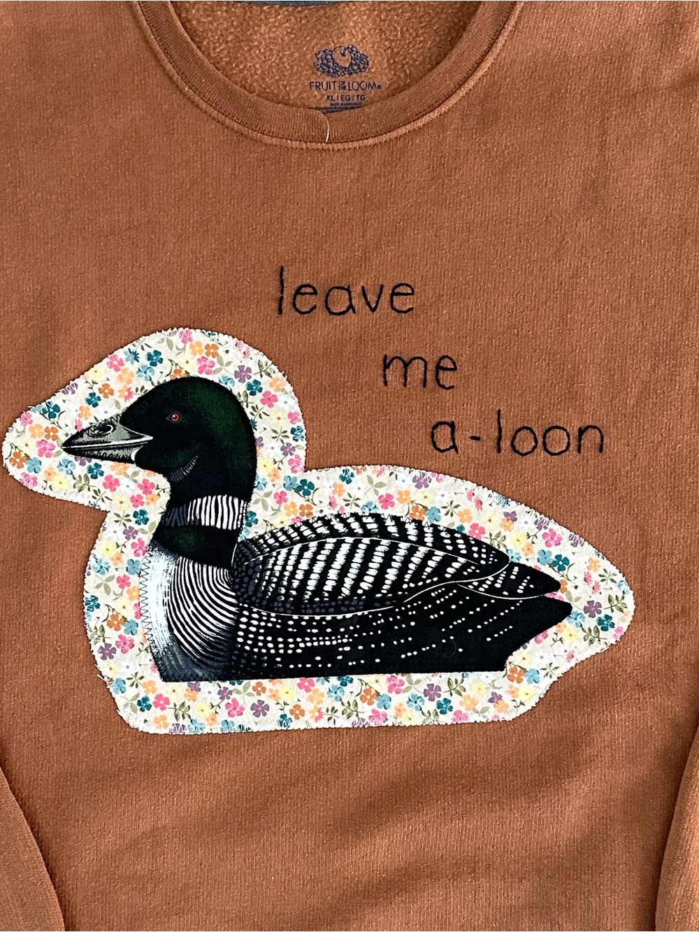 Upcycled Floral and Embroidered Loon Sweater